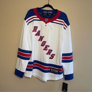 Fanatics White and Blue NHL Jersey